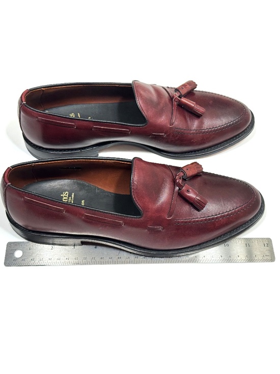 Allen Edmonds Grayson Tassel Loafers - Burgundy Leather - Men\'s Size 9.5 C main image 5